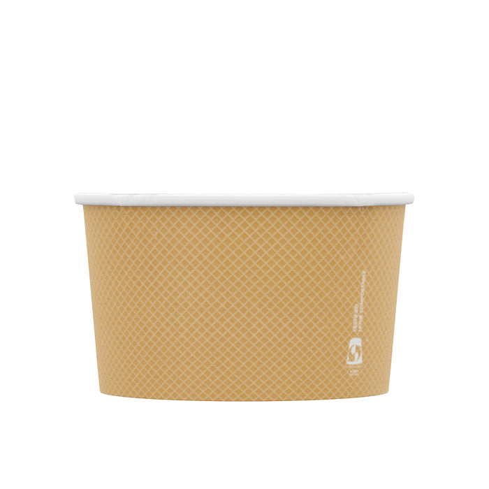 8oz (250ml) Ice Cream Paper Bowl - Aqueous Lined - 96 Series