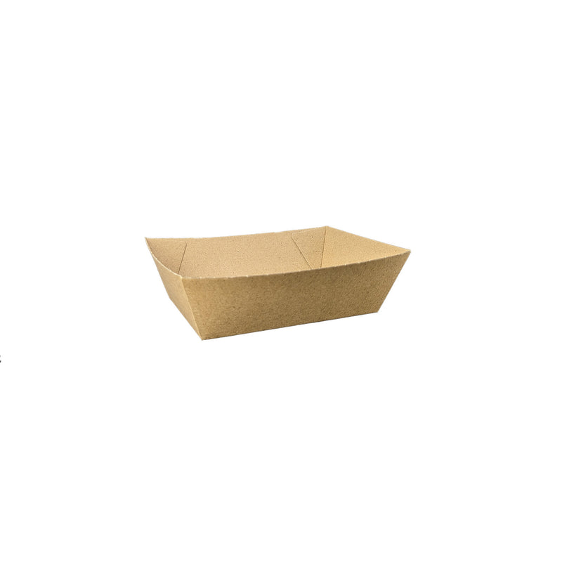 Food Tray #1 Small (131 x 91 x 50mm) Kraft Flute