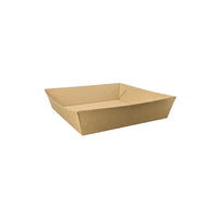 Food Tray #2 Square - Kraft Flute