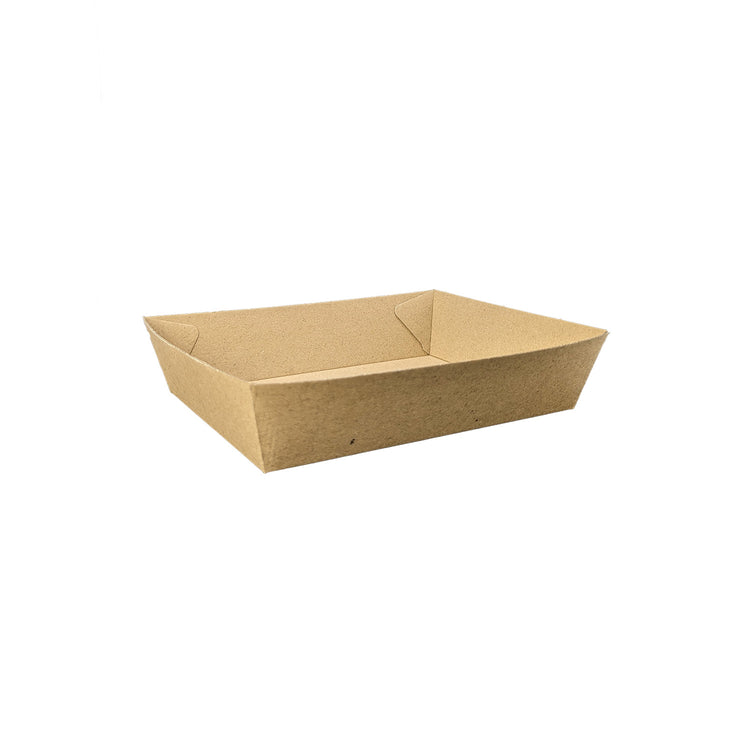 Food Tray #3 Medium (180 x 134 x 45mm) - Kraft Flute