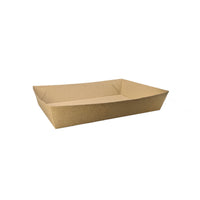 Food Tray #4 Large - Kraft Flute