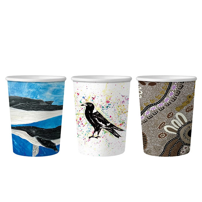 12oz (360ml) Single Wall Gallery Cup - Aqueous Coated - 89/90 Series