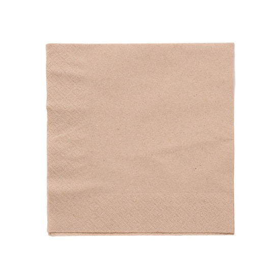 Lunch Napkin | 2 Ply | 1/4 Fold | 30x30cm | Natural