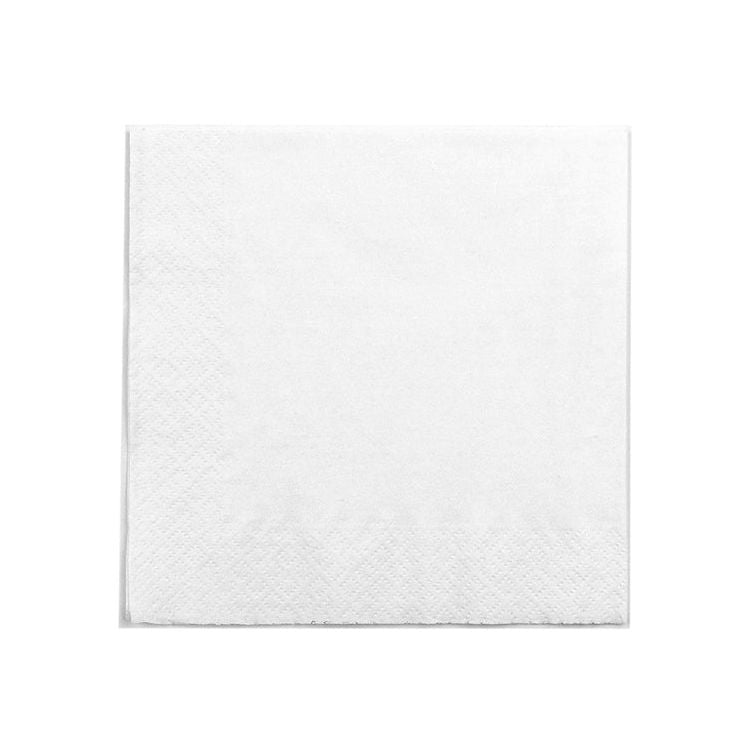 Lunch Napkin | 2 Ply | 1/4 Fold | 30x30cm | White