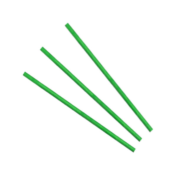 Paper Straws Cocktail 6 x 120mm - Green