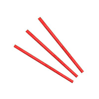 Paper Straws Cocktail 6 x 120mm - Red