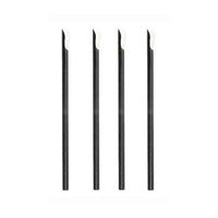 Paper Straws Spoon 8 x 210mm - Black