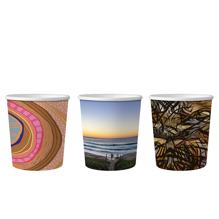 8oz (280ml) Single Wall Gallery Cup - Aqueous Coated - 89/90 Series