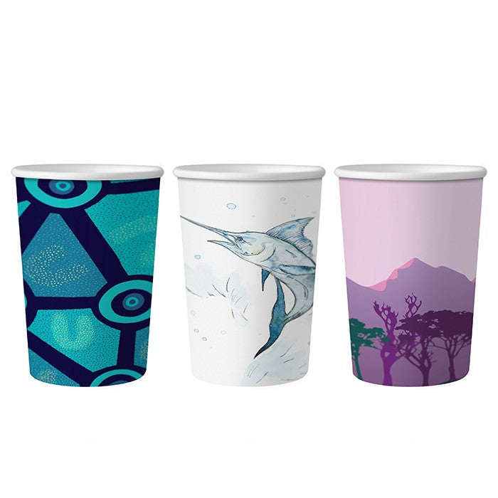 16oz (500ml) Single Wall Gallery Cup - Aqueous Coated - 89/90 Series