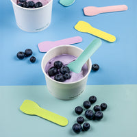 9cm Compostable Paper Ice Cream Spoon - Tutti Frutti