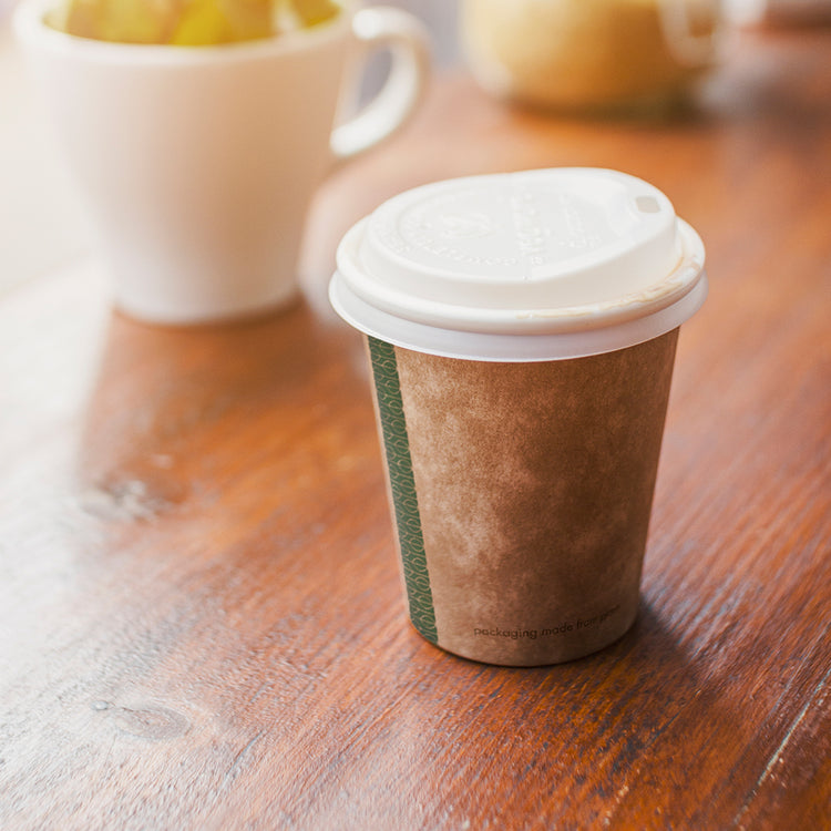 CPLA / Bioplastic Coffee Cup Lid - Opaque - 79/80 Series