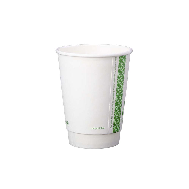 12oz (360ml) White Premium Double Wall Coffee Cup - 89 series