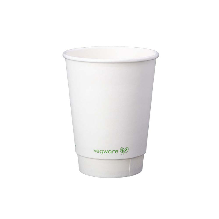 12oz (360ml) White Premium Double Wall Coffee Cup - 89 series