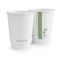 12oz (360ml) White Premium Double Wall Coffee Cup - 89 series